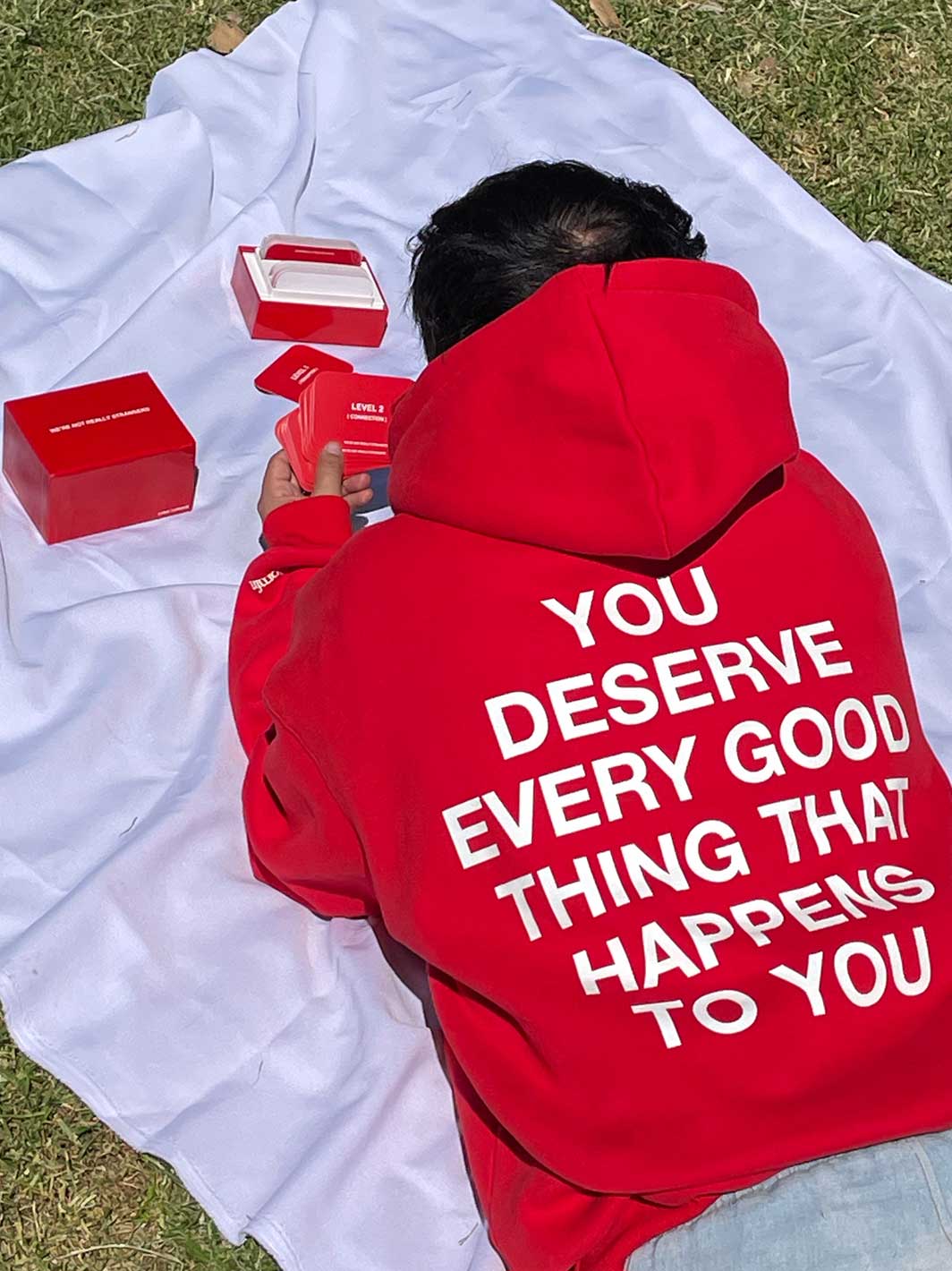 Comfrt x WNRS Good Things Hoodie - Red - Image 4