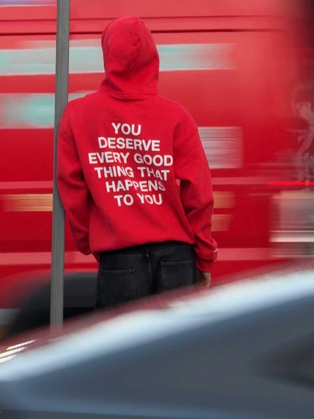 Comfrt x WNRS Good Things Hoodie - Red - Image 5