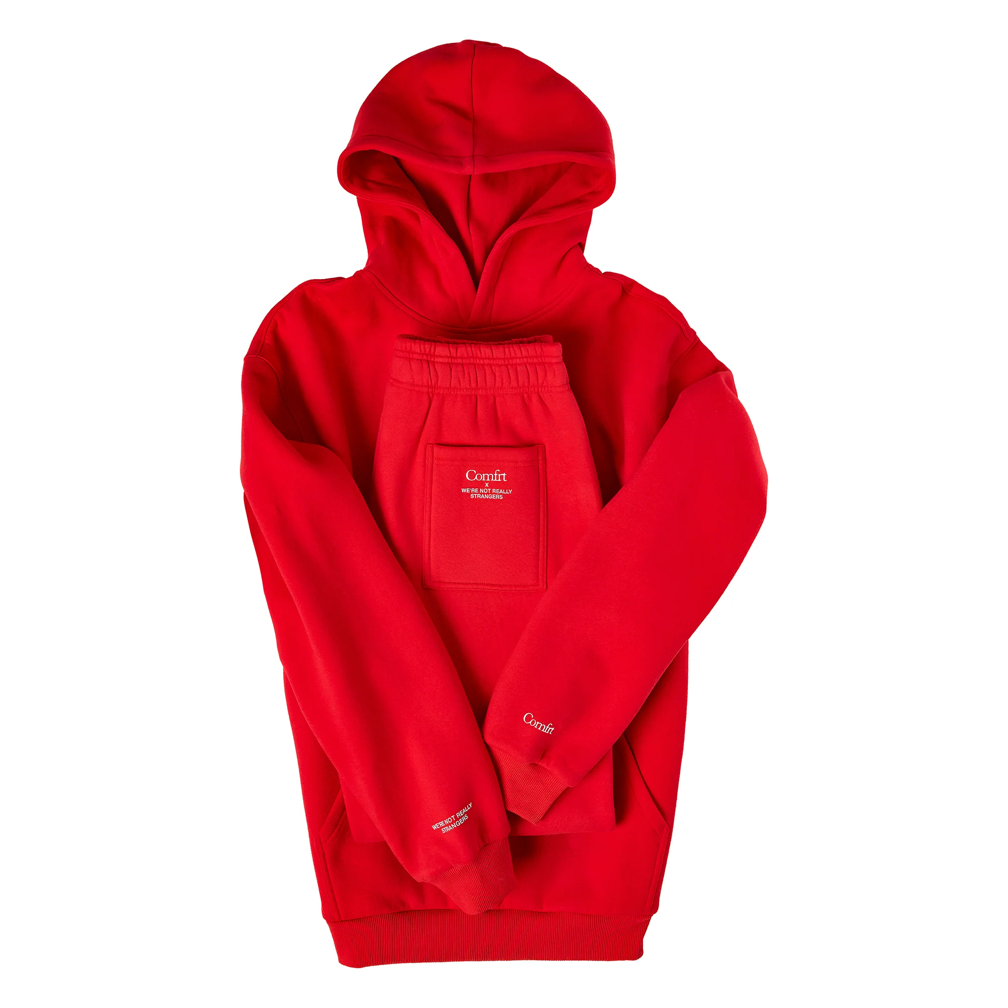Comfrt x WNRS Good Things Sweat Set - Red - Image 9